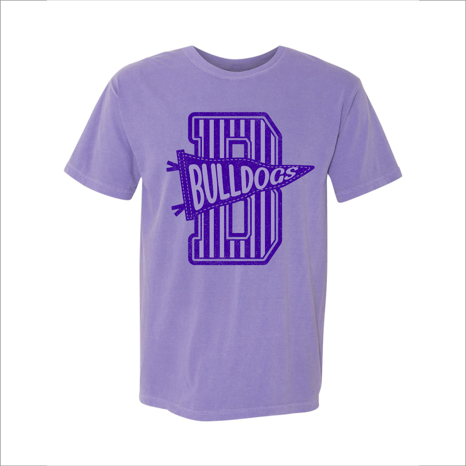 Comfort Colors Bulldog Pennant Tee