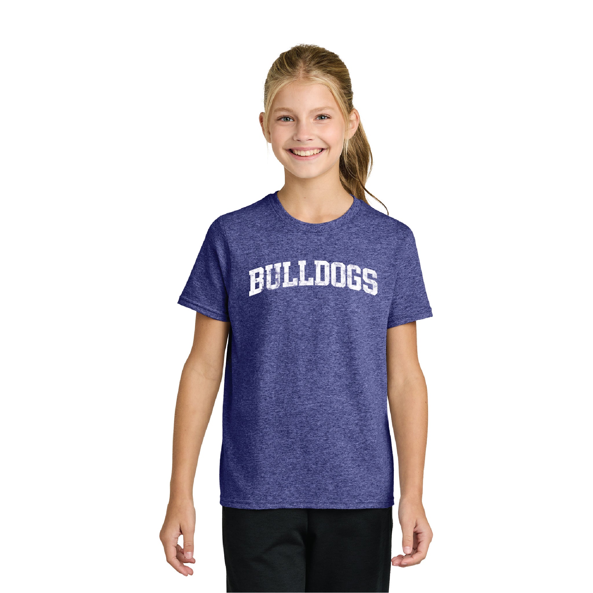 Bulldog Heather Youth Easy Cotton Tee