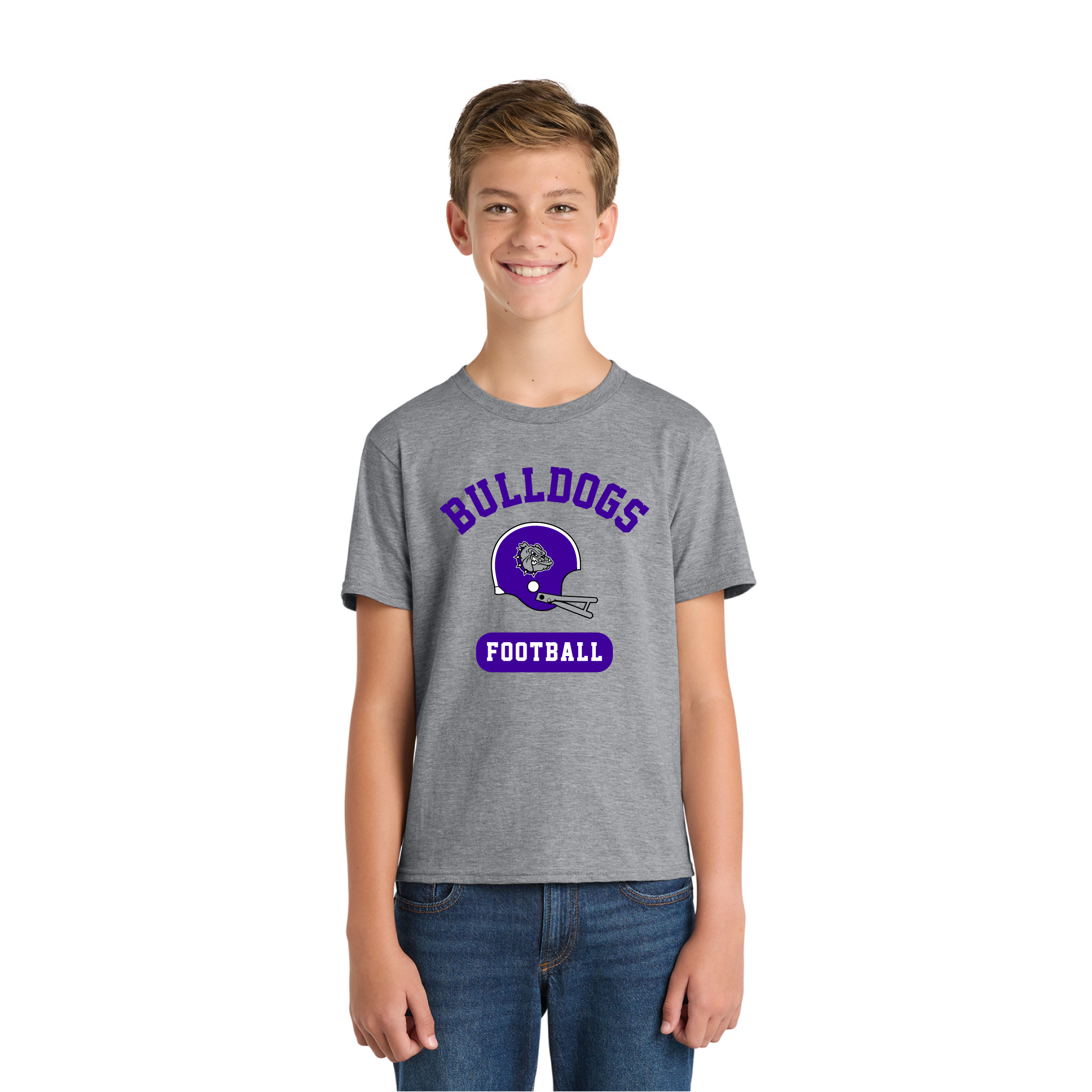 Bulldogs Youth Football Tee