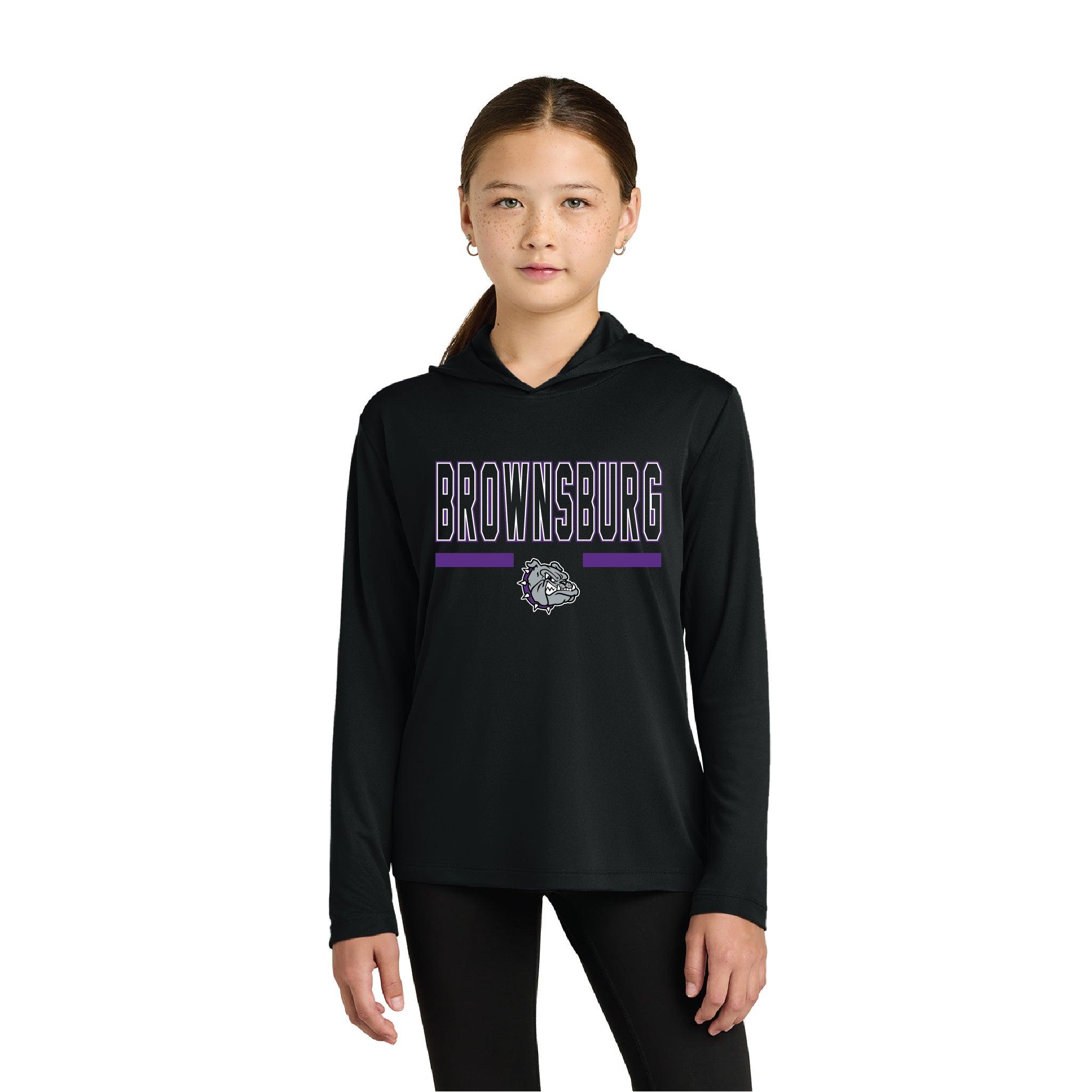Brownsburg Youth Posi-UV Pro Long Sleeve Hoodie